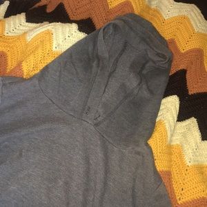 Grey Long Sleeve Hoddie